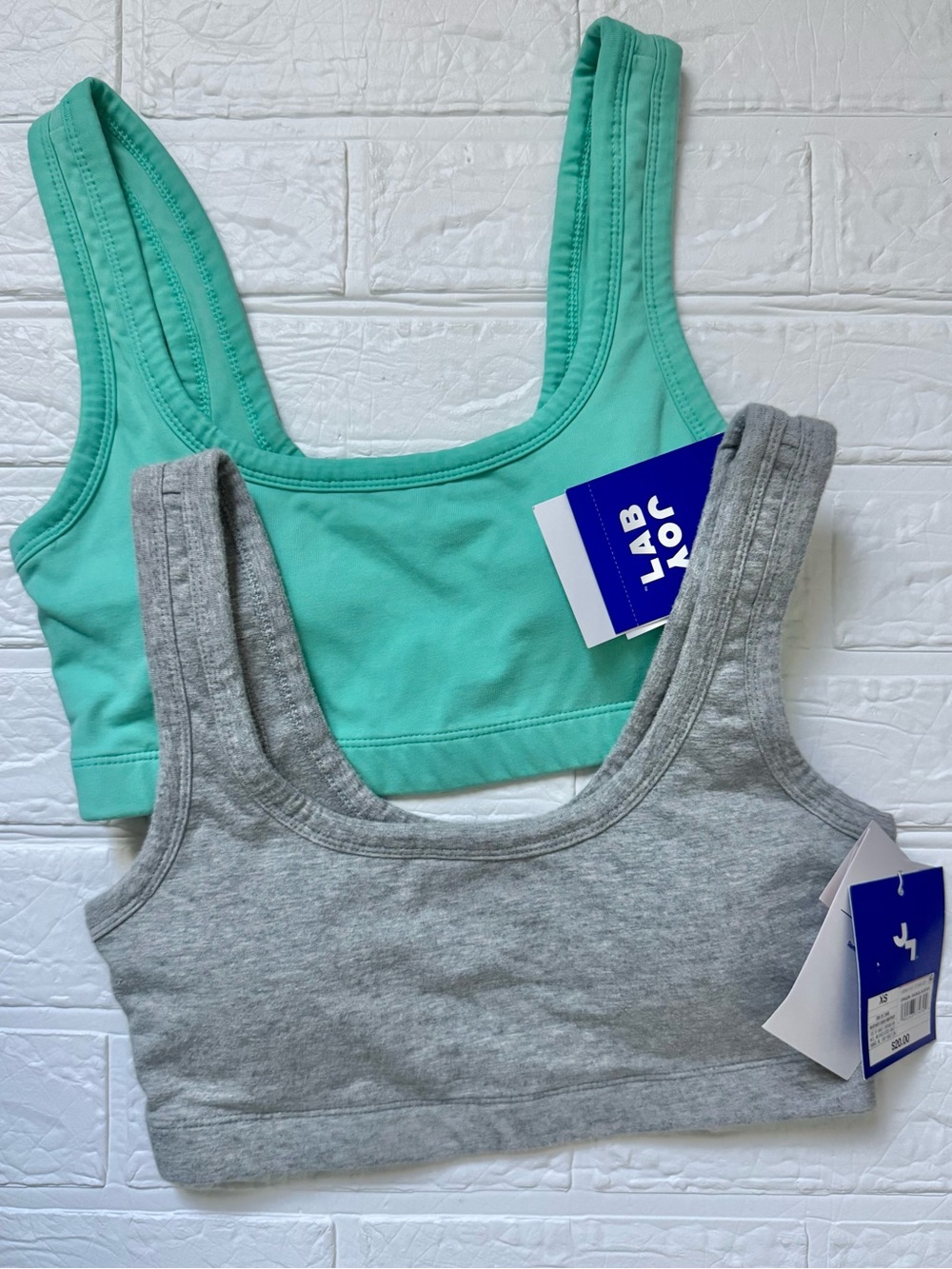 New JoyLab Turquoise & Heather Gray Woman’s Athletic Sports Bra Small